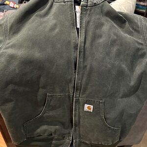 Carhartt Olive Full-Zip Hoodie